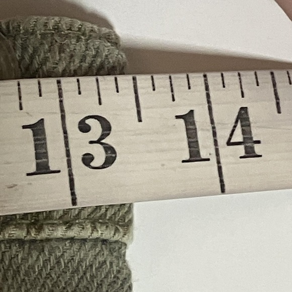 Tractr Pants Girls 12 Olive Green Pleated Wide Leg Cotton Twill Chino Modern L - Picture 12 of 16